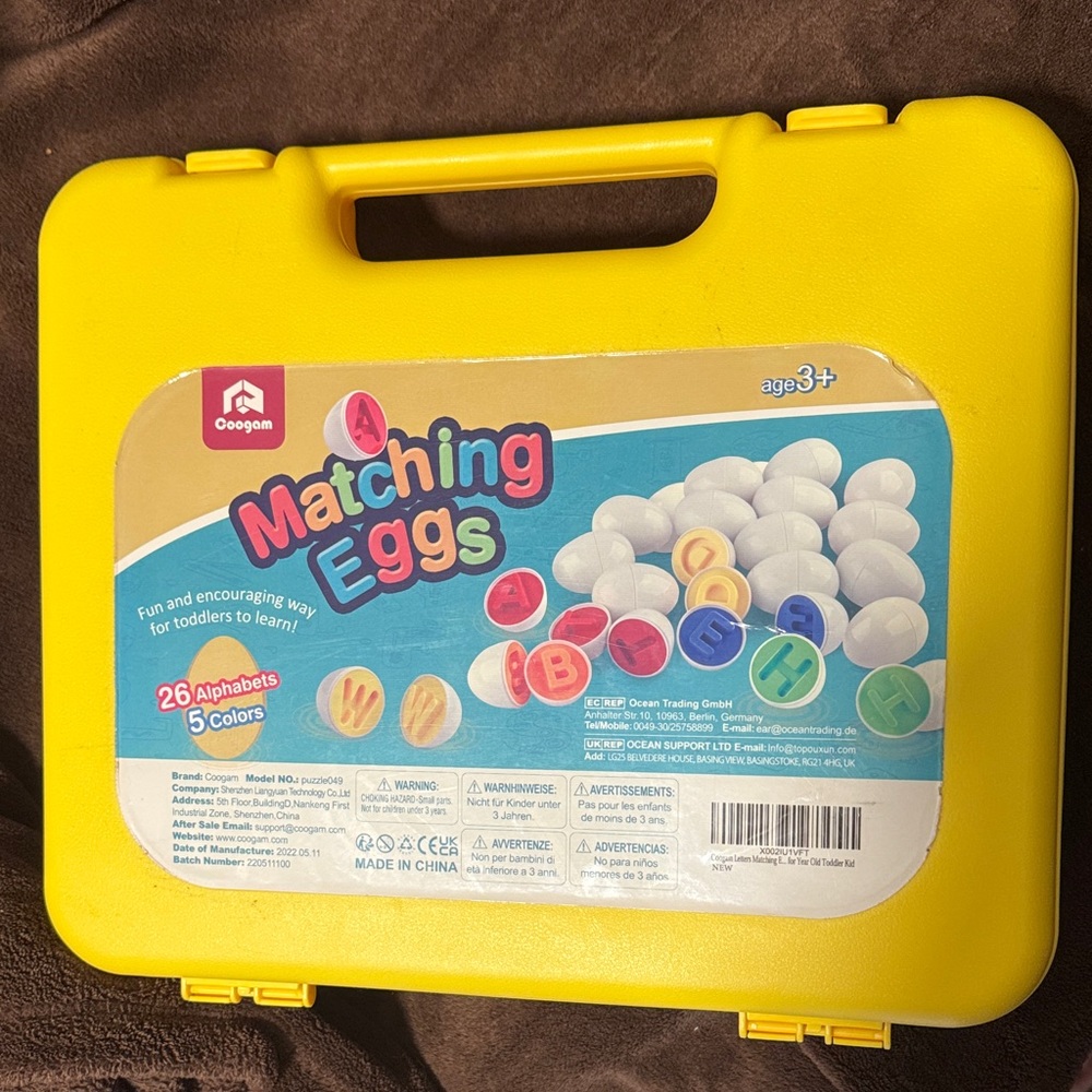 Googam matching eggs alphabet